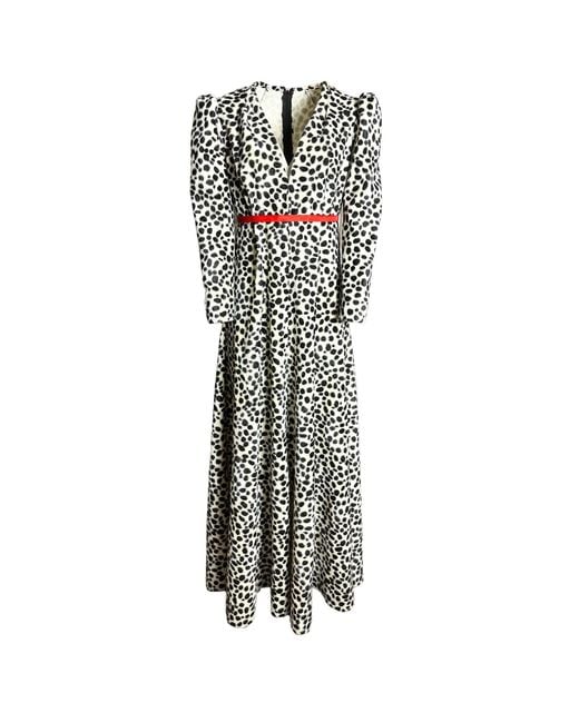 Couture to Your Door Black Animal Dalmatian Print Maxi Dress