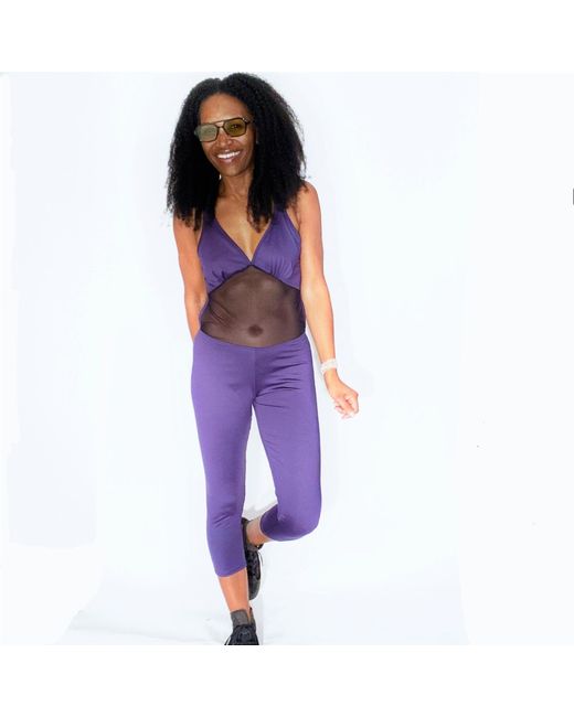 Brasini Swimwear Purple Naomi Bodysuit/Jumpsuit