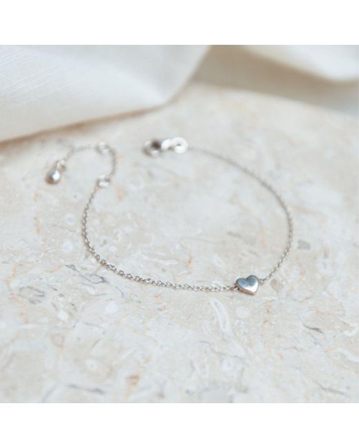 Auree Jewellery White Verona Sterling Full Heart Bracelet