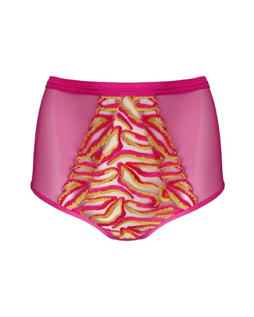 Somewhere Never Pink Running Wild High Waisted Knicker