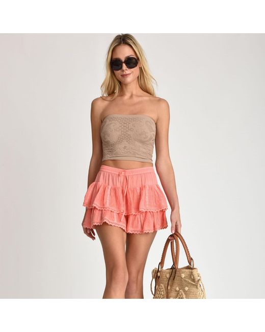 Muche Et Muchette Red Coquette Skort