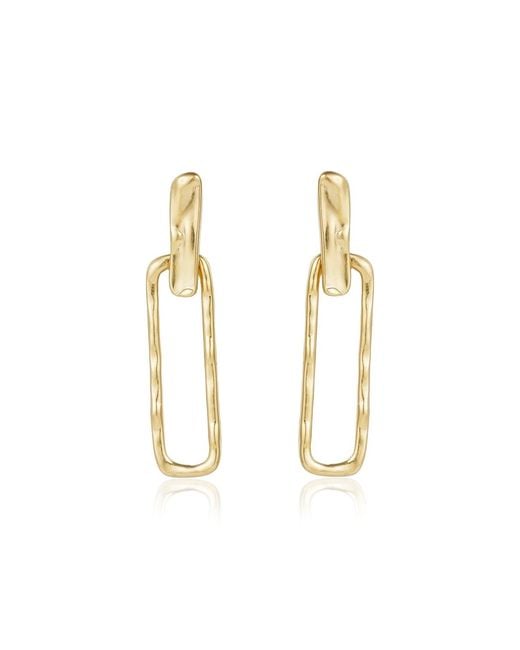Rare Matters Jewelry Metallic Sleek Loop Drops Earrings