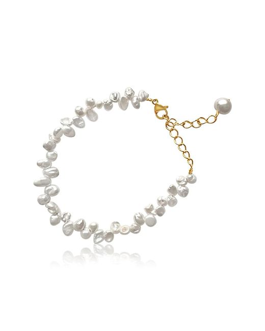 Mickey's Girl Metallic Organic Freshwater Pearl Bracelet