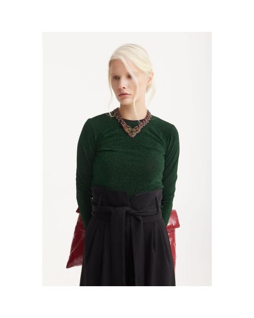 Julia Allert Black High Waist Long Wide Leg Trousers –