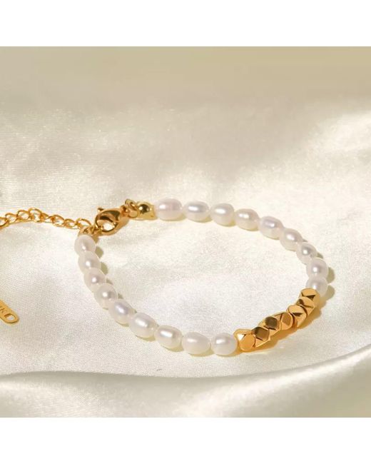 Mickey's Girl Metallic Lucky Pearls Beaded Bracelet