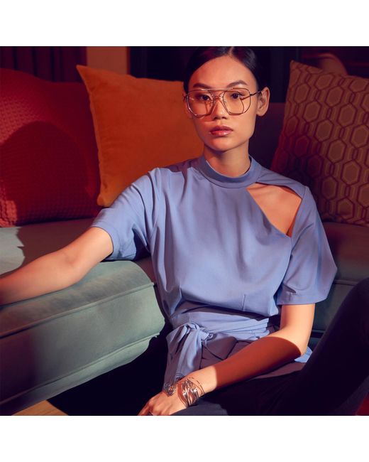 Emma Wallace Blue Cheryl Top