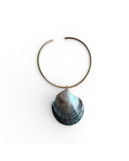A'miss Blue Lyria Shell Necklace