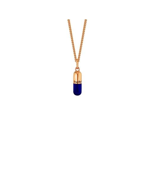 True Rocks White 18Kt Plated Mini Pill Pendant
