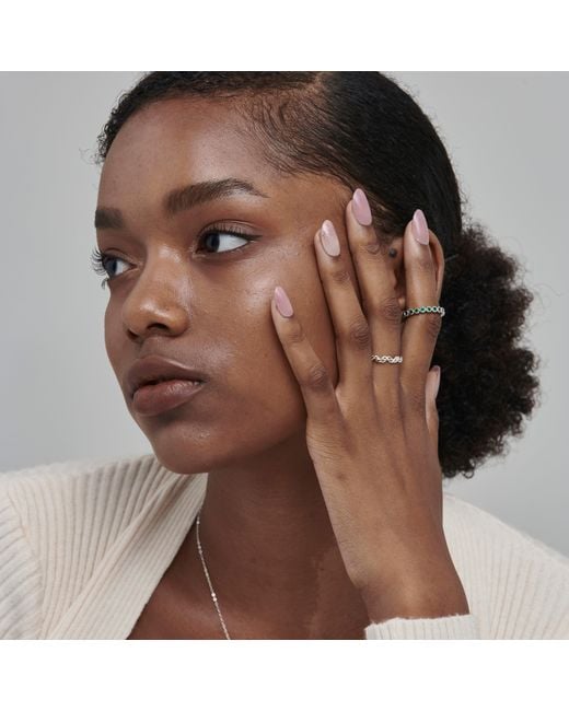 Shabella Nyc White Braided Ring