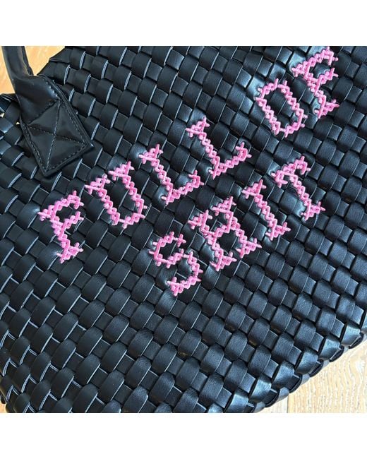 Lilly Loves Black Vegan Full Of Shit Woven Handbag