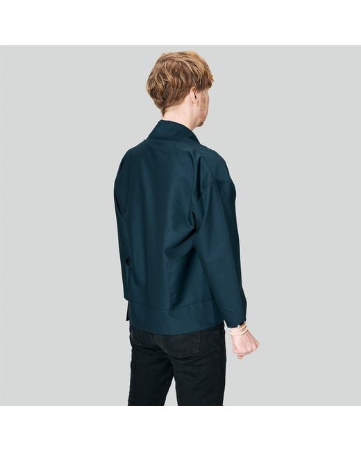 MOE Blue Deep Wool Vest Jacket