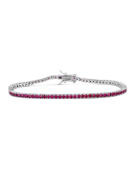 SHYMI Metallic Classic Two Mm Ruby Tennis Bracelet