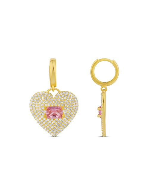 SHYMI Metallic Pave Heart Gem