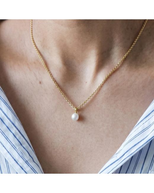 Uchi and Soto Metallic Shinju Pearl Necklace