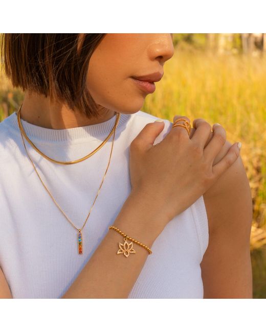 Seven Saints Metallic Herringbone Chain Necklace, Rhodium Over Sterling
