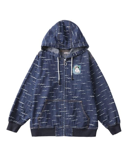 VERYRARE Blue Kaketsugi Hoodie for men