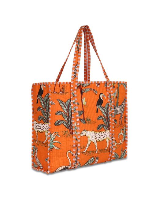 Conscious Yoga Collective Orange The Jungle Tote