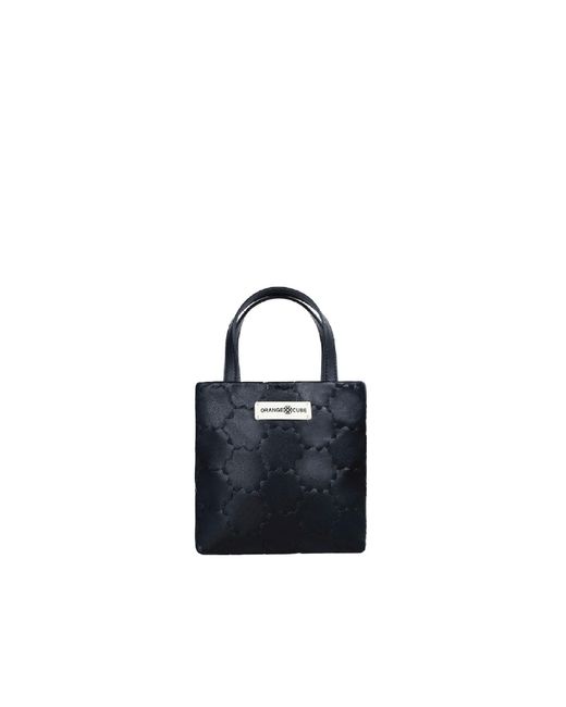 Orange Cube Blue Mosaic Soft Tote
