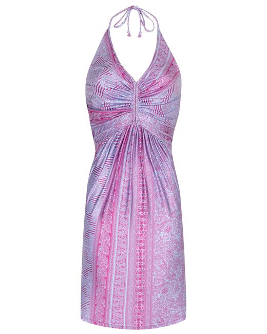 Chic by Lirette Purple Short Halter Dress Guna