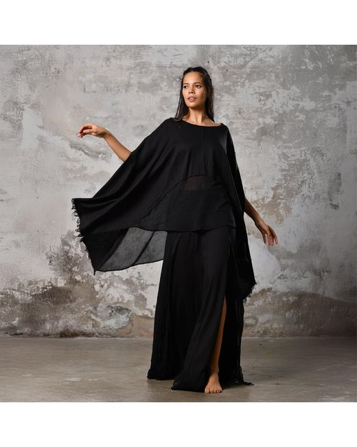 Zhenabia Black Leila Top