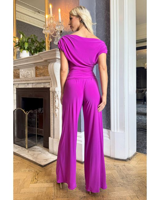 Atom Label Purple Carbon Jumpsuit