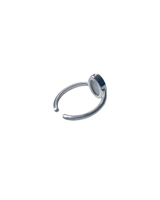 Fi Collection Metallic Sterling Agate Ring