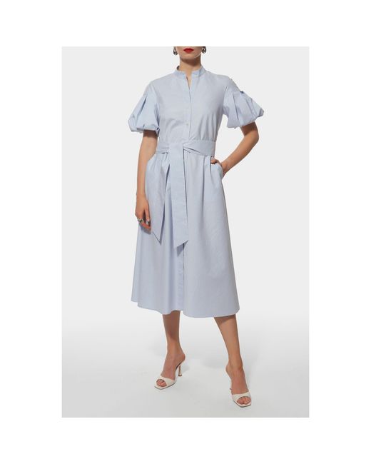 AGGI by HALEWSKI Blue Emily Light Midi Dress