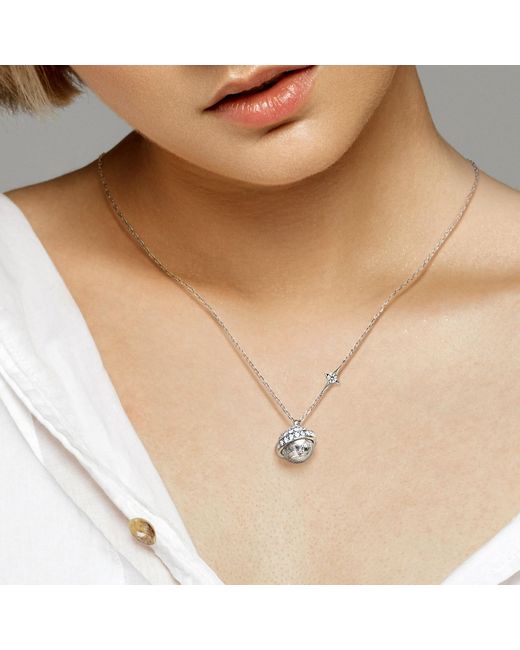 AWNL Metallic Lunar Meteorite Sterling Necklace