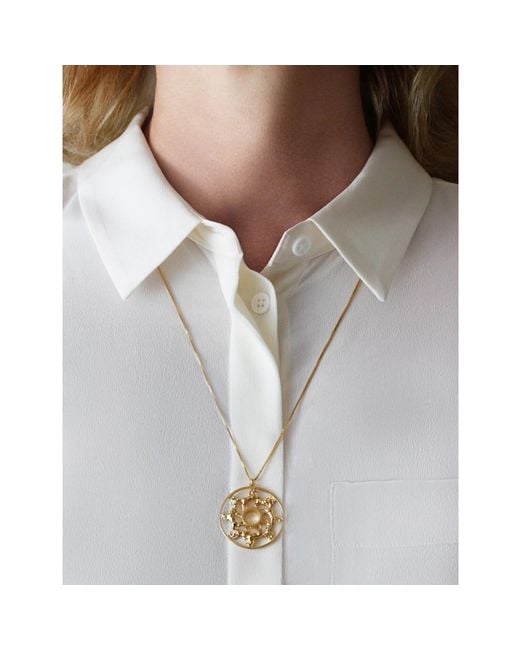 Lee Renee Metallic Horse Medallion Necklace