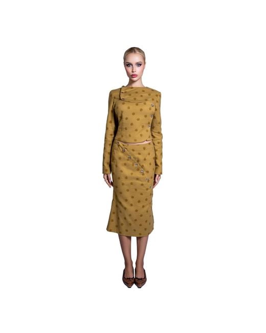28Natelier Yellow The Polka Dot Jacket