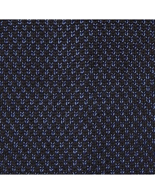 SEREN LONDON Blue Merino Wool & Rpet Eco Scarf for men