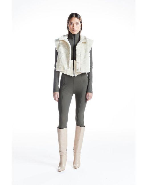 No'design White Neutrals Oversize Teddy Vest