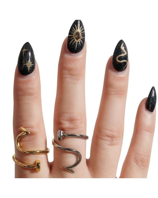 Jagged Halo Jewelry Metallic Nailed It Nail Ring