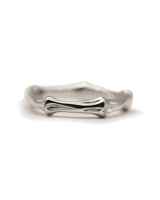 VicStoneNYC Fine Jewelry Metallic Unique Timeless Bone Texture Ring For for men