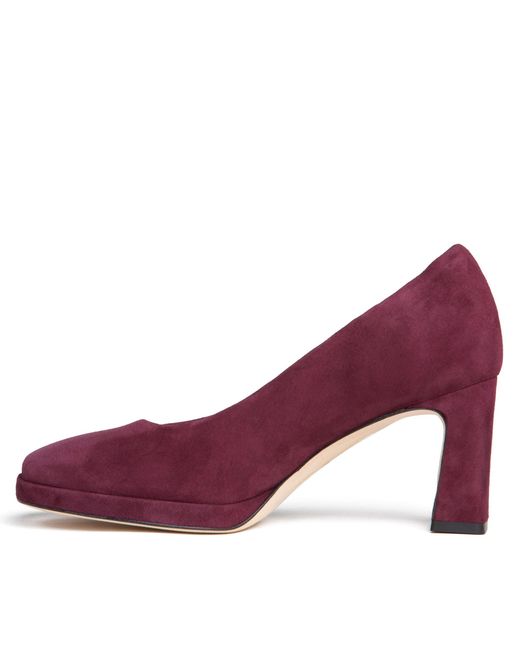 Beautiisoles by Robyn Shreiber Made in Italy Purple Cristina Burgundy Day Night Platform Pump