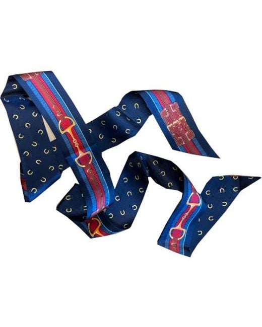 Lazyjack Press Blue The Belvedere Scarf: Saddle Up