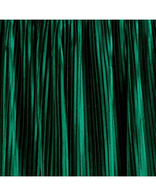 Boutique Kaotique Green Loose High Waisted Velvet Trousers