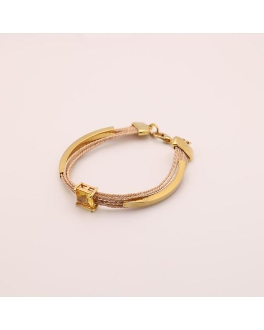 Nart Nature Making Art Metallic The Square Buriti Natural Fiber Bracelet