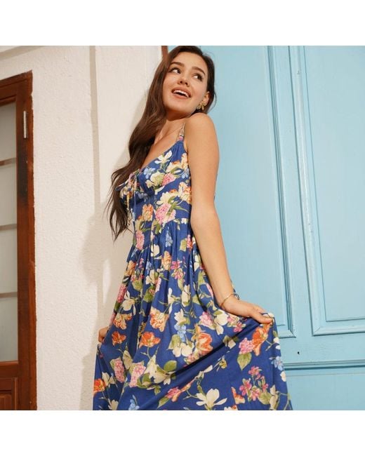 Yumi Kim Blue Evi Linen Dress
