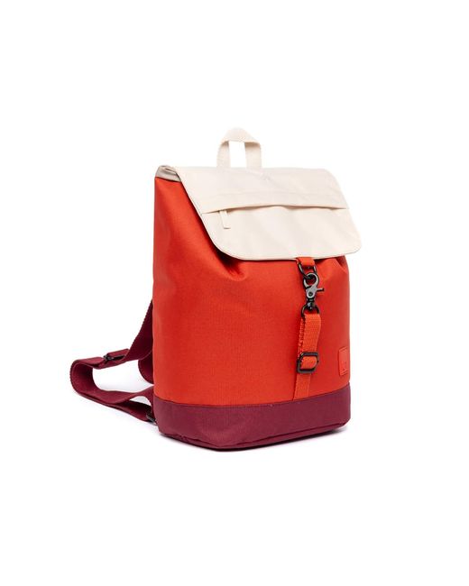 Lefrik Red Kaut Mini Backpack Cherry Block