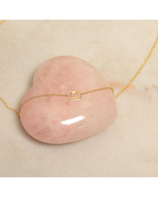 Maya Brenner Metallic 14K Asymmetrical Letter Necklace