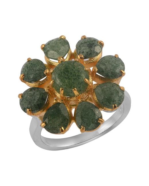 Emma Chapman Jewels Green Boston Strawberry Onyx Ring