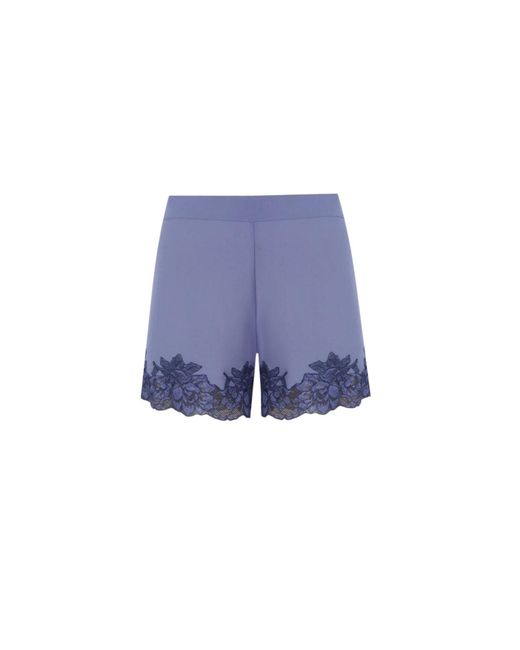 Bocan Couture Blue Luna Silk Lilac Cami And Short Set