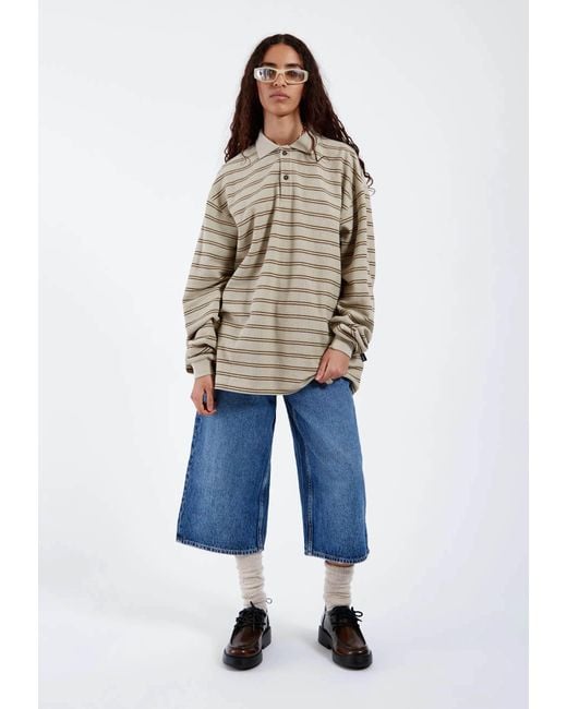 Dr. Denim Blue Dace Mid Wide Capri