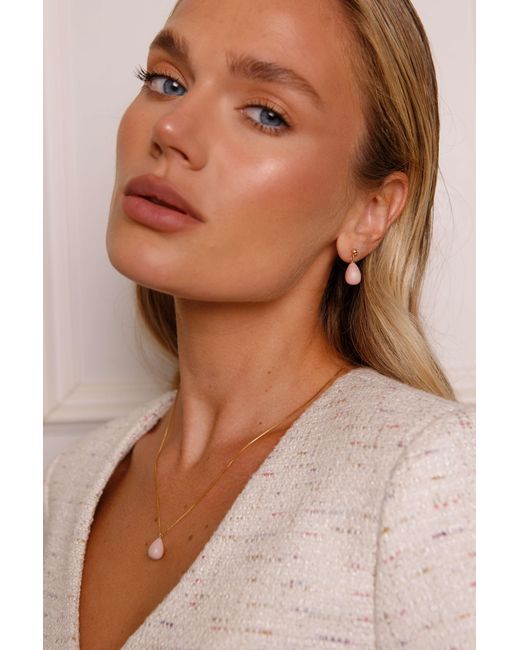 Katy Faye Metallic October Opal Necklace