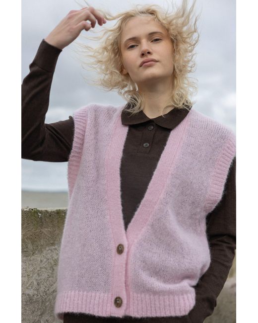 SALANIDA Pink Melody Mohair Vest