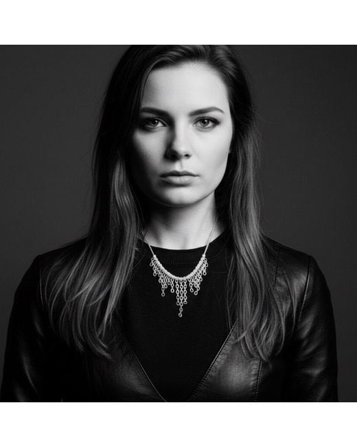 Tg-Jewellery by Tamara Gervasio Metallic Rain Drop Necklace – Recycle Sterling Handmade