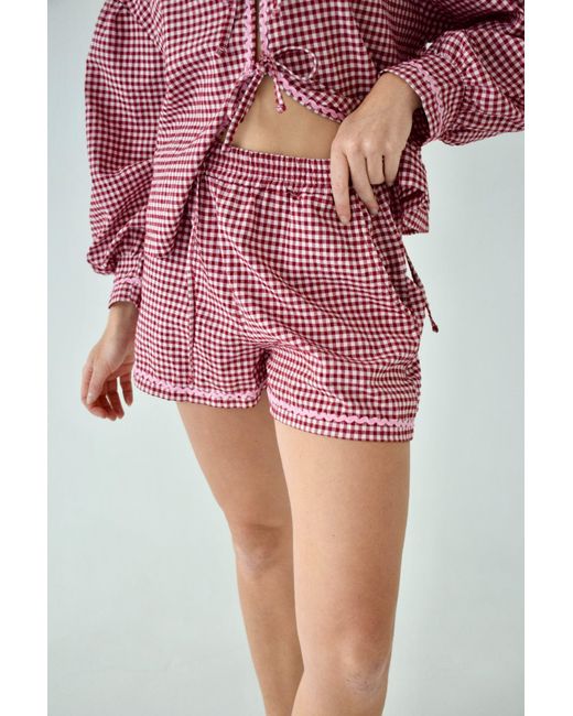 Mind Traveler Red Short Marta Vichy Burgundy