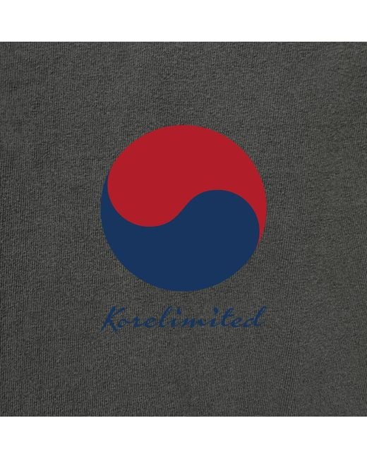 Korelimited Gray Trigram Drop Shoulder Tee for men