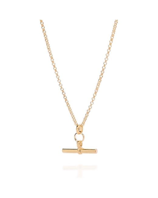 Nellou Jewellery Metallic T Bar Necklace
